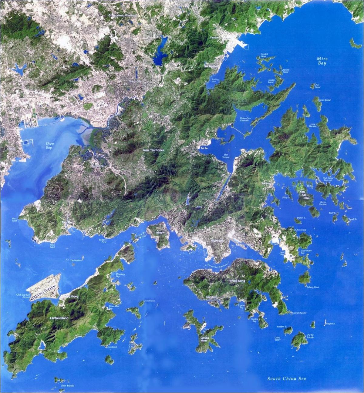 satellit-kort Hong Kong