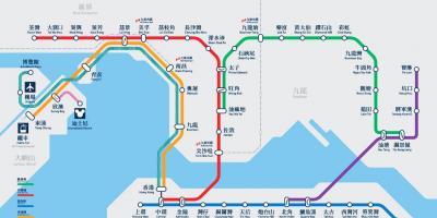 MTR-stationen Causeway bay kort