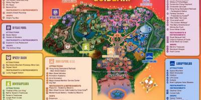 HK Disneyland kort