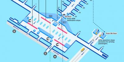 Hong Kong lufthavn gate kort
