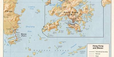 Kort over Hong Kong og Macau