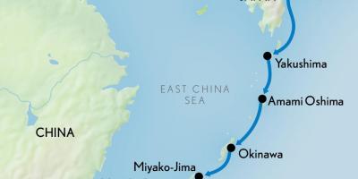 Kort over Hong Kong og japan