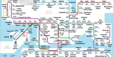 Kort over Hong Kong MTR