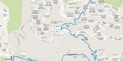 Hong Kong vandrestier kort